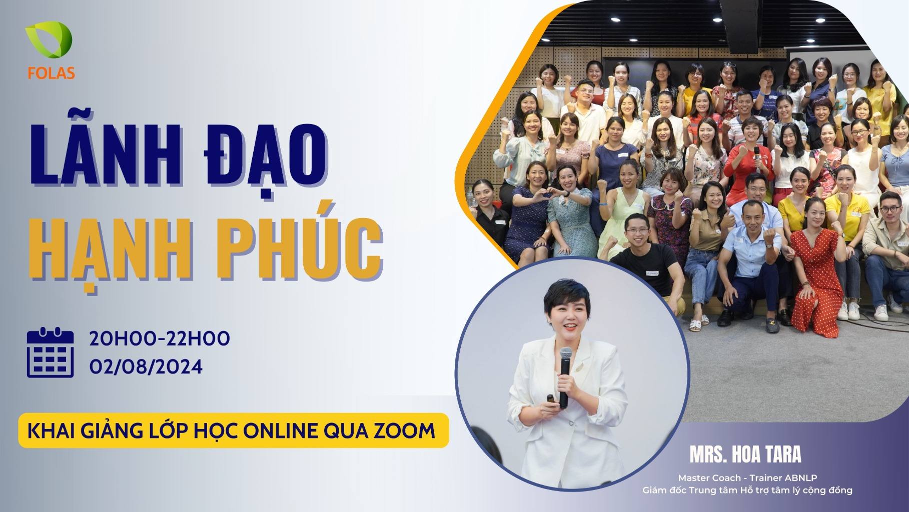 KHAI GIẢNG LÃNH ĐẠO HẠNH PHÚC ONLINE